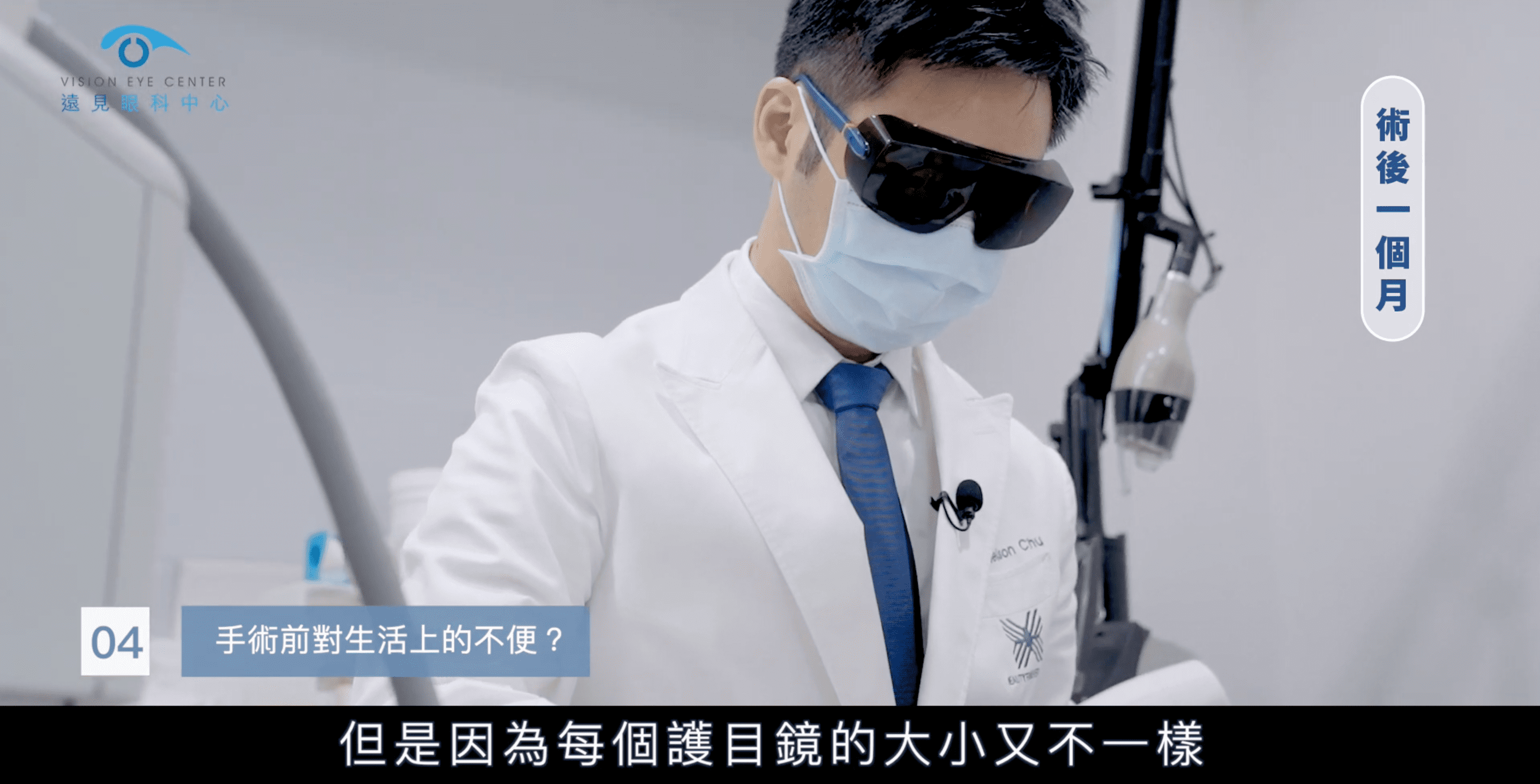朱芃年醫師於近視雷射術前進行醫美診療的不便