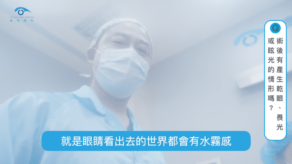 SMILE全飛秒近視雷射術後有產生乾眼、畏光或眩光的情形嗎？