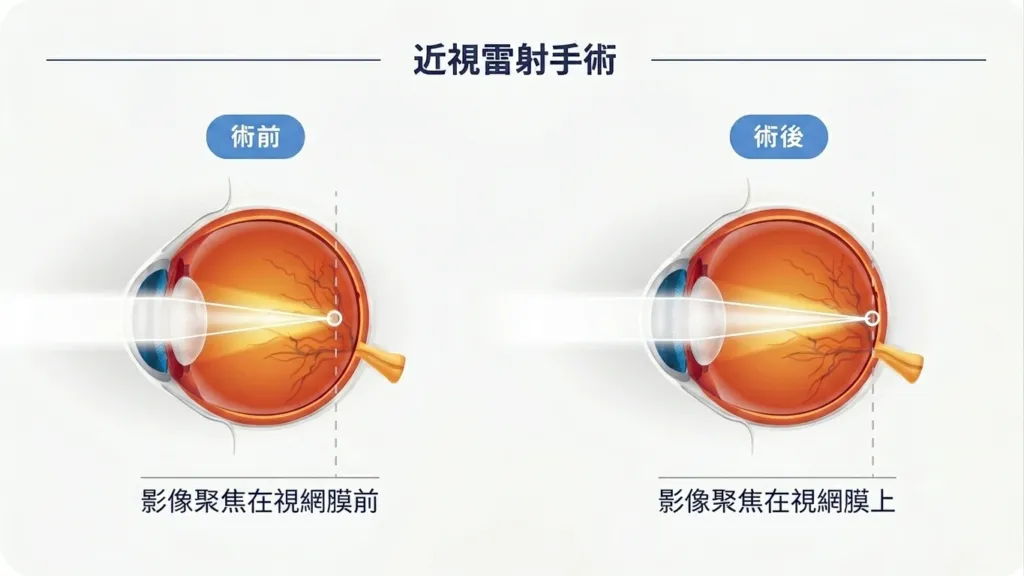 近視雷射手術原理